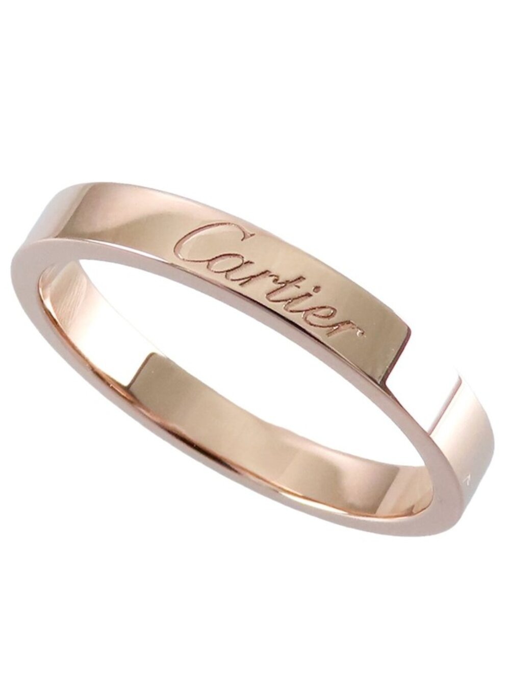 Cartier C de Cartier Ring Pink Gold 18k Wedding Engraved